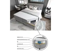 ALMA A1 łóżko  kontynentalne 160x200