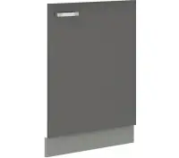 Front do zmywarki GREY ZM 713x596 szary połysk