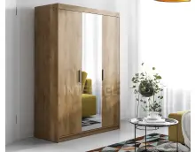 SELENA szafa 3- drzwiowa z lustrem, dąb lefkas