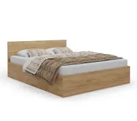 MONAKO łóżko ze stelażem 160x200 dąb craft