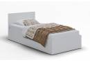 Łóżko pojedyncze MONA 90x200 stelaż, materac, kolor biały