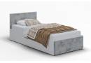 Łóżko pojedyncze MONA 90x200 z panelami tapicerowanymi stelaż, materac