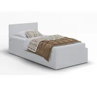 Białe łóżko MONAKO 90x200 ze stelażem