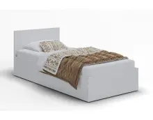 Białe łóżko MONAKO 90x200 ze stelażem