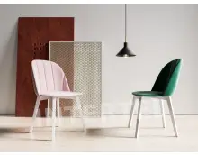Komplet dwóch krzeseł MODERN M20 białe