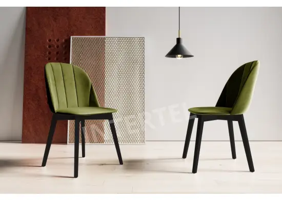 Zestaw 4 osobowy: stół blat biały połysk MODERN M24 i krzesła MODERN M20 kolor