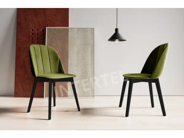 Zestaw 4 osobowy: stół blat biały połysk MODERN M24 i krzesła MODERN M20 czarna podstawa stołu i krzeseł