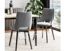 MODERN M30 krzesło szare tkanina BLUVEL 14, nogi czarne