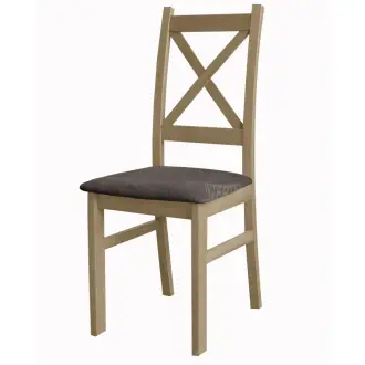 Krzesło SKANDI dąb jasny siedzisko plecionka Inari 24 brąz