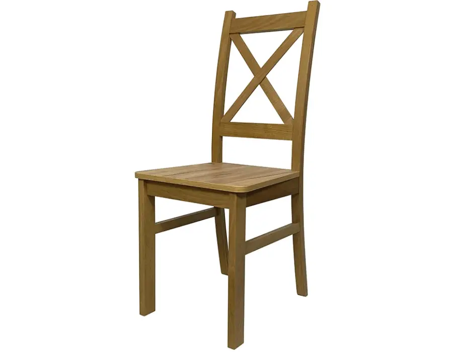 Drewniane krzesło SKANDI z siedziskiem twardym