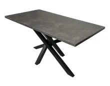 MODERN M45 stół w stylu loft rozkładany 80x150-190 cm laminat, czarne metalowe nogi