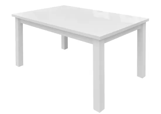 OD RĘKI ! BRILLANT stół rozkładany 80x150-190 biały połysk