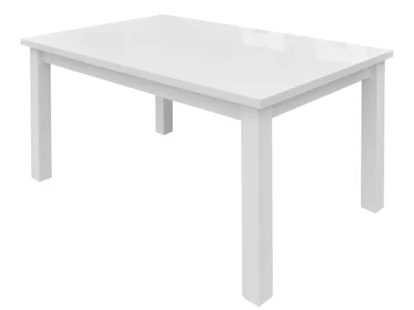 OD RĘKI ! BRILLANT stół rozkładany 80x150-190 biały połysk