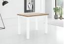 Stół rozkładany LAMARENTO 80x150-190 laminat podstawa biała