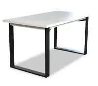 MODERN M5 stół 125x80 w stylu loft,  biały