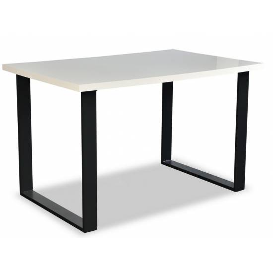MODERN M5 stół 125x80 w stylu loft,  biały