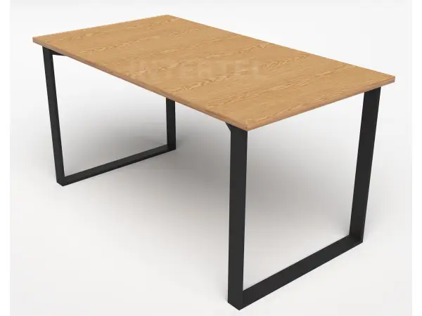 MODERN M6 stół rozkładany 80x150-190 w stylu loft dąb jasny + metal