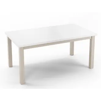 SKANDI stół 80x120 biały blat, podstawa kolor