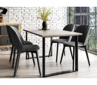 Nowoczesny zestaw 4 osobowy w stylu loft: stół MODERN  M6 i krzesła MODERN M20, kolory