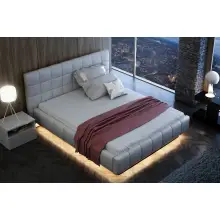 ELEGANT łóżko tapicerowane 140x200  LED
