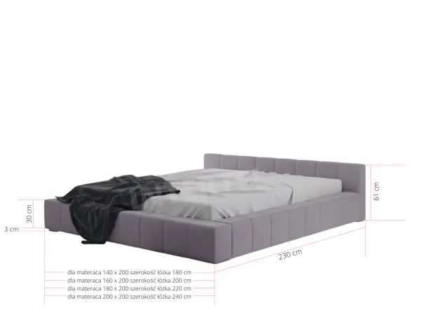 OD RĘKI ! ROSE 3B łóżko tapicerowane 180x200 w złotym kolorze tkanina Pagani 23656