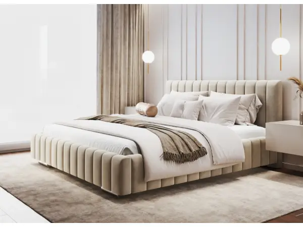 IMPERIA S10 łóżko tapicerowane 180x200 stelaż metalowy