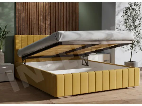 IMPERIA S07 łóżko tapicerowane 200x200 ze stelażem metalowym