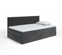 INTARO 35M łóżko tapicerowane 80x180 z osłoną boczna i materacem