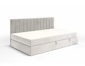 INTARO 35M łóżko tapicerowane 80x200 z osłoną boczna i materacem