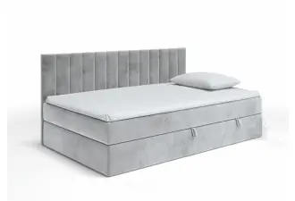 INTARO 35M łóżko tapicerowane 120x200 z osłoną boczną i materacem