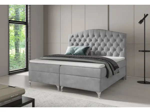 LILI 1M komfortowe łóżko kontynentalne 180 x 200  Chesterfield