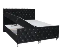 CRYSTAL 2 łóżko kontynentalne z zagłówkiem 180 x 200 pikowane