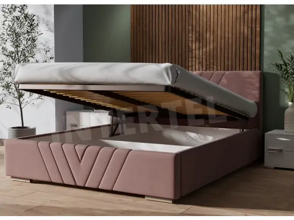 IMPERIA S05 łóżko tapicerowane 200x200 stelaż metalowy