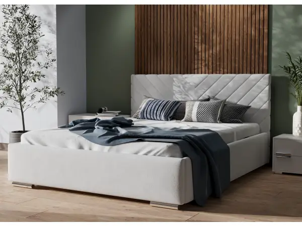 IMPERIA S10 łóżko tapicerowane 160x200 stelaż metalowy