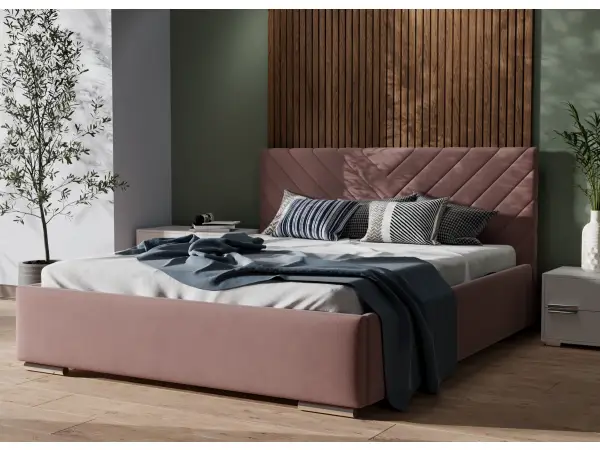 IMPERIA S10 łóżko tapicerowane 200x200 stelaż metalowy