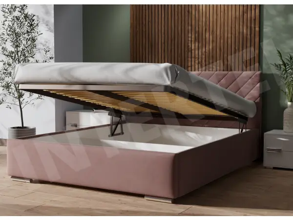IMPERIA S10 łóżko tapicerowane 180x200 stelaż metalowy