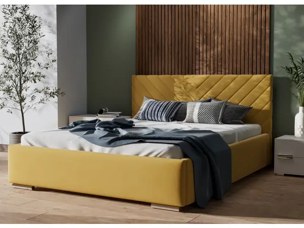 IMPERIA S10 łóżko tapicerowane 200x200 stelaż metalowy