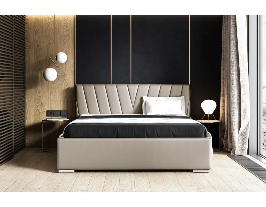 IMPERIA S11 łóżko tapicerowane 140x200 stelaż metalowy
