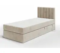 INTARO A10 łóżko kontynentalne 120x200 z materacem i pojemnikiem na ślizgach