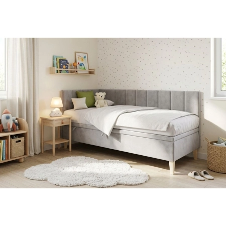 Dziecięce łóżko narożne 80x180 z pojemnikiem INTARO A9