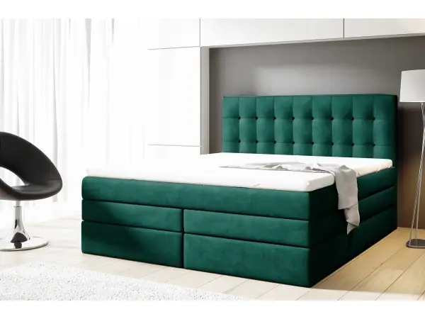 PARIS 4K łóżko kontynentalne 140x200 podwójne przeszycia kolory