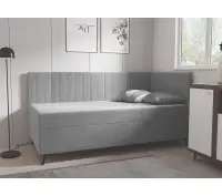 AMELIA 2M łóżko z materacem 80x200, metalowa nóżka