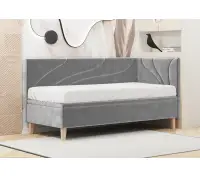 NEPTUN 1R łóżko 90x200 z pojemnikiem, przeszycie fala