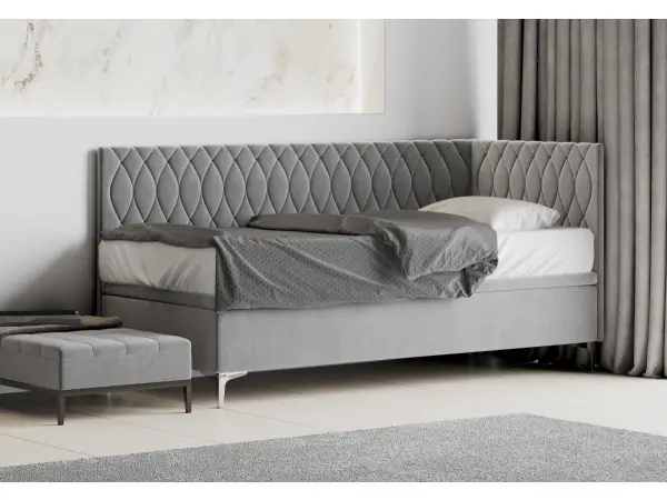 DIANA 1R tapicerowane łóżko 80 x180 z pojemnikiem