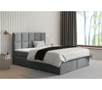 CLEO 1M wygodne łóżko kontynentalne 140x200 z materacem i pojemnikiem