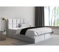 CLEO 1M wygodne łóżko kontynentalne 160x200 z materacem i pojemnikiem