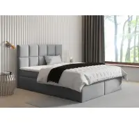 CLEO 1M wygodne łóżko kontynentalne 140x200 z materacem i pojemnikiem