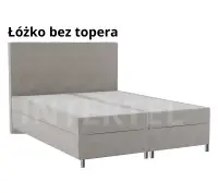 LILI 1M komfortowe łóżko kontynentalne 200 x 200  Chesterfield