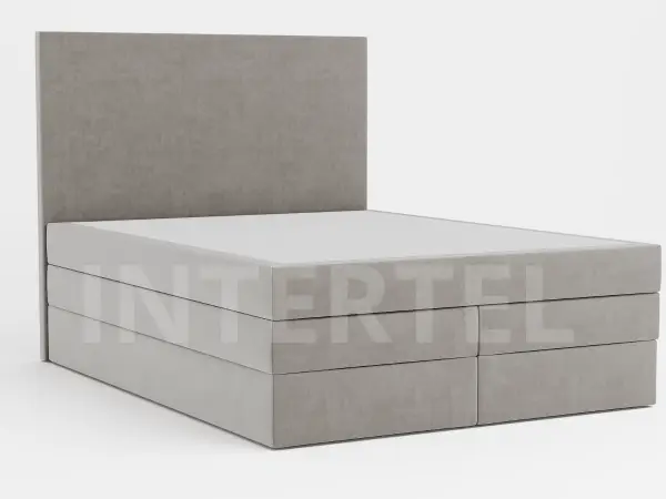 ASIMETRIC 3K łóżko kontynentalne 180x200 z pojemnikiem, zagłowie trójkąty