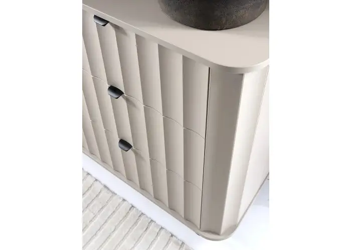 NOVADO NV-3 komoda do salonu z szufladami i szafką, clay gray